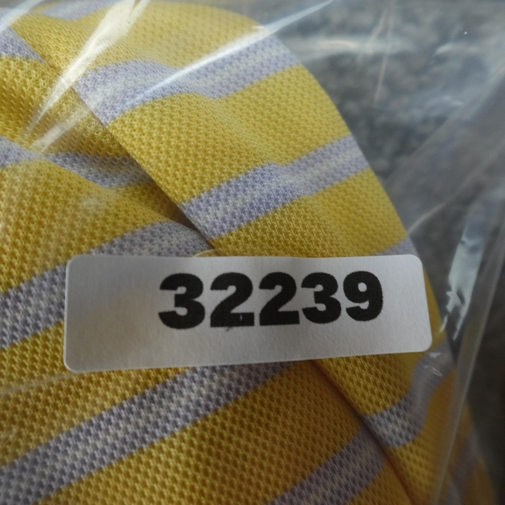 Nike Polo Shirt Mens 2XL Yellow Stripe Dri Fit Golf Performance Preppy Athletic - Picture 10 of 10